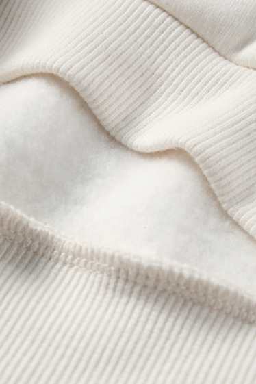 Děti - dívky - Mikina - krémově bílá