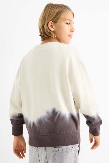 Enfants garçons - Minecraft - sweat - à motif - beige clair