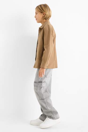 Kinderen: jongens - Cargojeans - jeanslichtgrijs