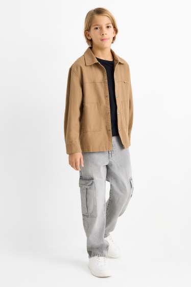 Kinderen: jongens - Cargojeans - jeanslichtgrijs