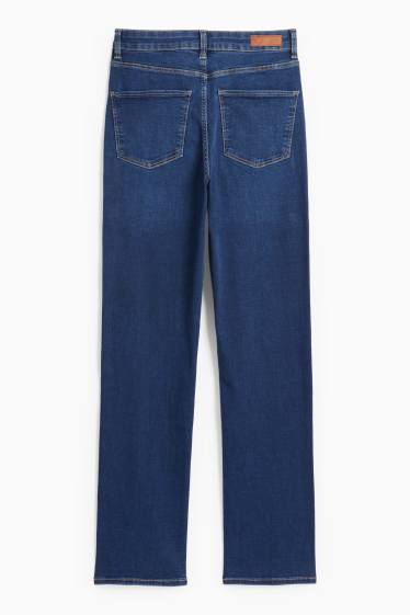 Dámské - Straight jeans - high waist - LYCRA® - džíny - tmavomodré