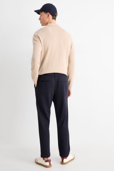 Herren - Chino - Tapered Fit - strukturiert - dunkelblau