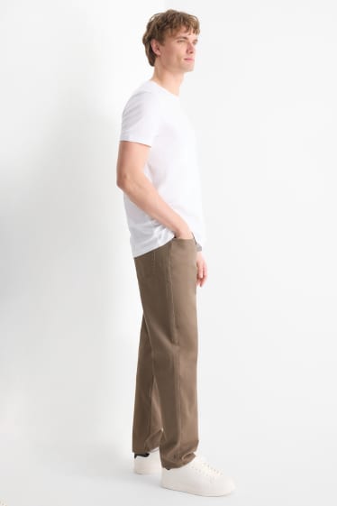 Hommes - Pantalon - regular fit - marron