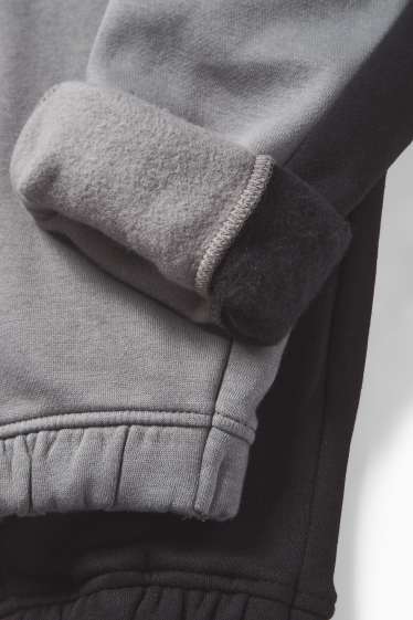 Děti - chlapci - Multipack 2 ks - teplákové kalhoty - bílá/béžová