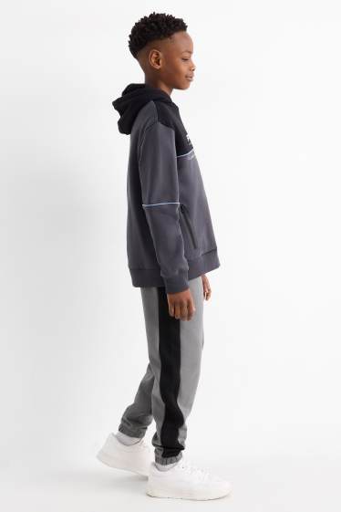 Děti - chlapci - Multipack 2 ks - teplákové kalhoty - bílá/béžová