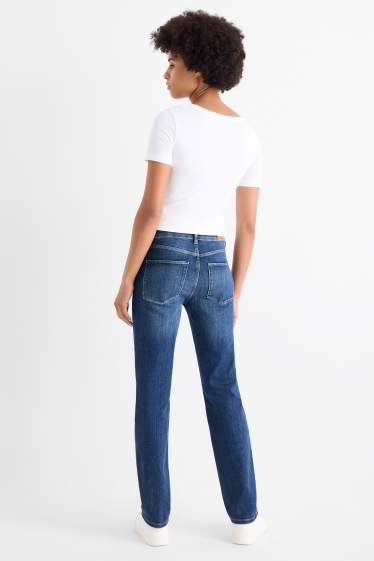 Dona - Straight jeans - mid waist - LYCRA® - texà blau