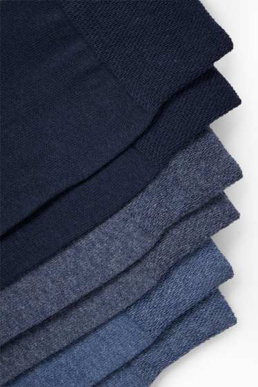 Hommes - Lot de 3 paires - chaussettes - bleu foncé