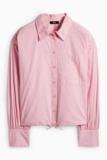 Dames - Blouse - fuchsiarood