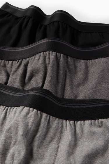 Uomo - Confezione da 5 - boxer aderenti - grigio / nero