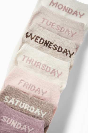 Dames - Sokken - roze / beige