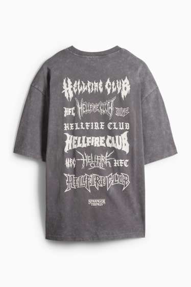 Pánské - Tričko - šedá