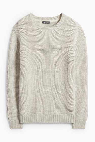 Děti - chlapci - Svetr - světle béžová