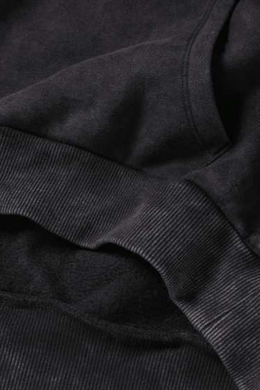 Pánské - Oversized mikina s kapucí - Stranger Things - antracitová