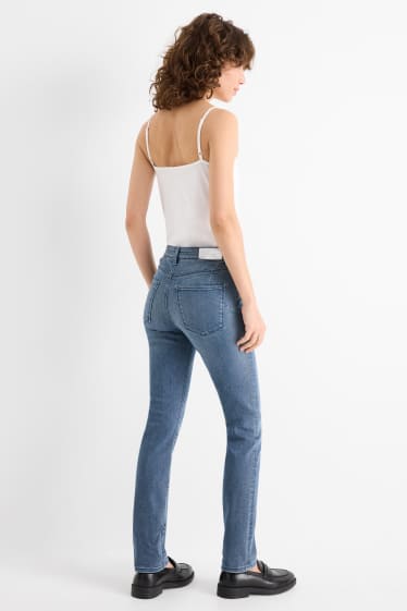 Damen - Slim Jeans - Mid Waist - Shaping-Jeans - LYCRA® - jeansblaugrau