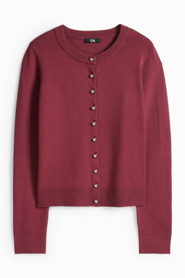 Dona - Jaqueta de punt - bordeus