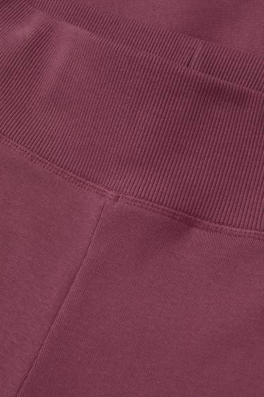 Dámské - Flared legíny - bordeaux