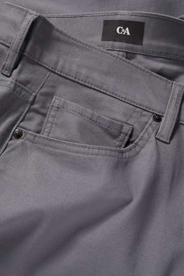 Home - Pantalons - regular fit - gris fosc
