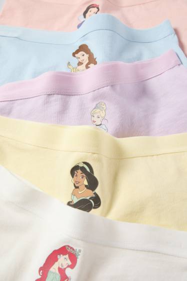 Kinder Mädchen - Multipack 5er - Disney Prinzessin - Boxershorts - hellblau