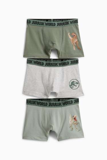 Bambini - Confezione da 3 - Jurassic World - boxer - verde