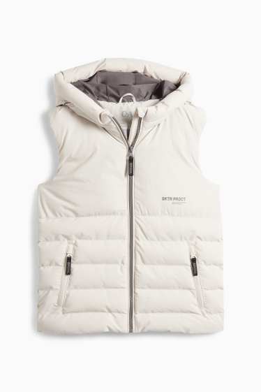 Nen - Armilla embuatada amb caputxa - repel·lent a l’aigua - beix clar