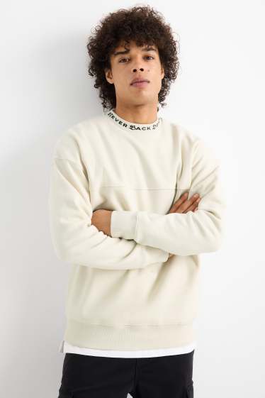 Pánské - Mikina - světle béžová