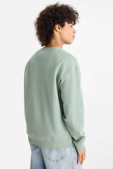 Hommes - Sweat oversize - vert