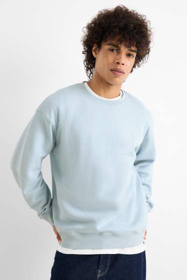 Uomo - Felpa oversize - azzurro