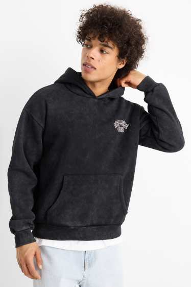 Pánské - Oversized mikina s kapucí - Stranger Things - antracitová