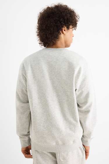 Hommes - Sweat Oversize - gris clair chiné