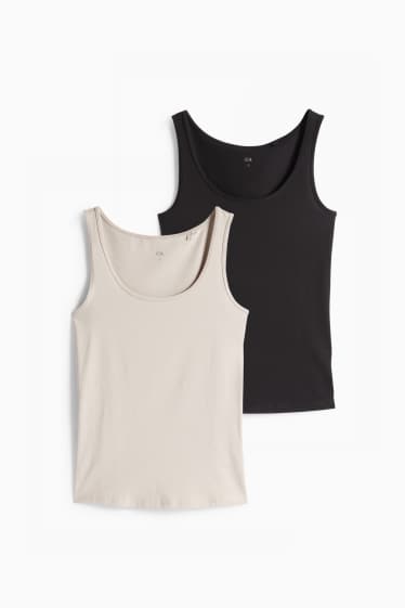 Femei - Multipack 2 buc. - top - gri / negru