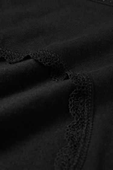 Dona - Paquet de 3 - calces hipster - negre