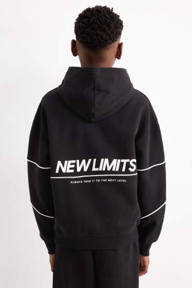 Kinderen: jongens - Hoodie - zwart