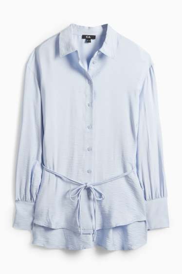 Women - Blouse - light blue
