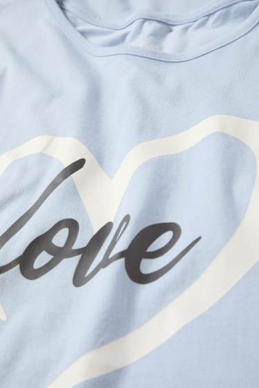 Dames - Bigshirt - lichtblauw