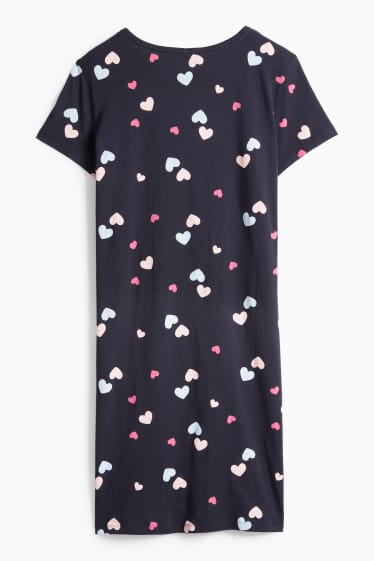 Dames - Bigshirt - donkerblauw