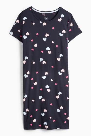 Dames - Bigshirt - donkerblauw