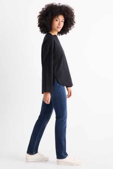 Dámské - Straight jeans - mid waist - džíny - modré