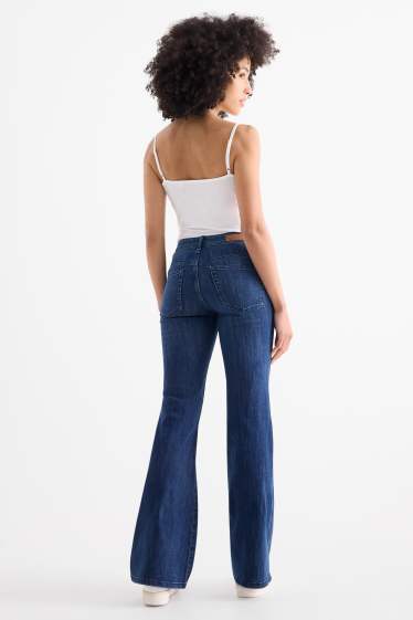 Dámské - Flared jeans - mid waist - džíny - modré