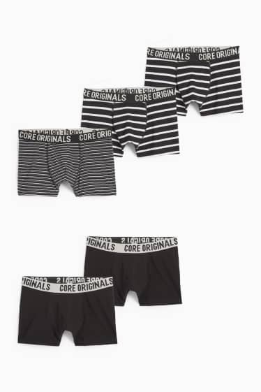 Kinder Jungen - Multipack 5er - Boxershorts - schwarz