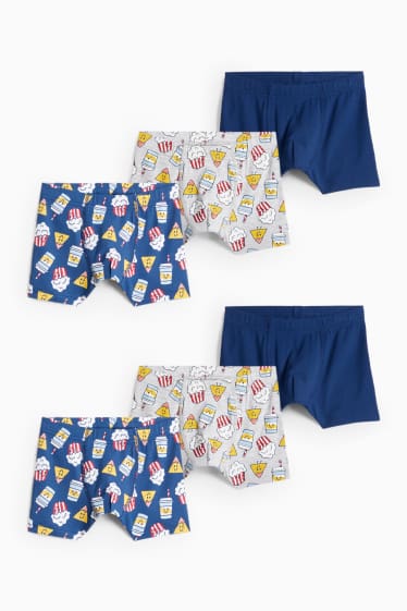 Nen - Paquet de 6 - crispetes i natxos - bòxers - blau fosc