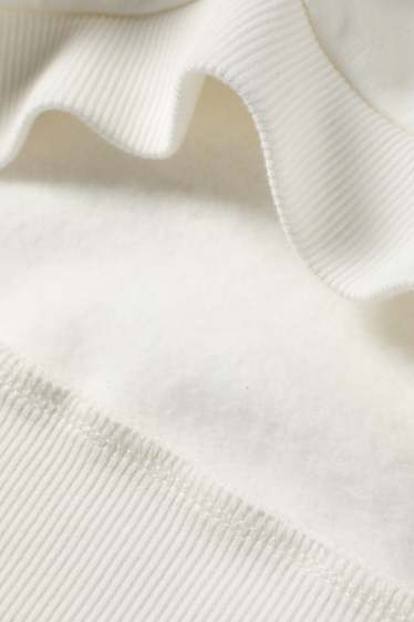 Děti - dívky - Kuromi - mikina s kapucí - s třpytivými efekty - bílá