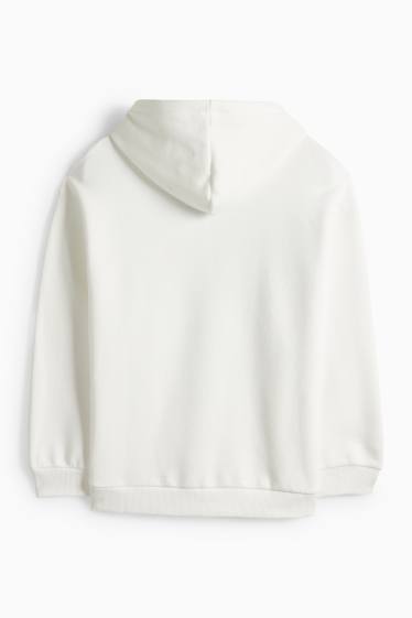 Děti - dívky - Kuromi - mikina s kapucí - s třpytivými efekty - bílá