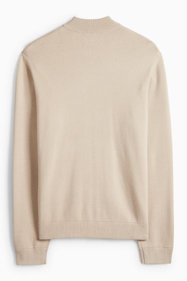 Heren - Gebreid vest - licht beige