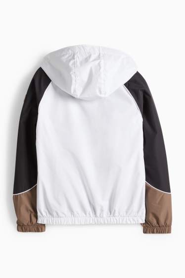 Děti - chlapci - Bunda - hnědá / krémově bílá