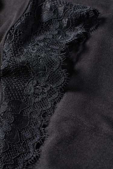 Dona - Camisa de dormir de viscosa - negre