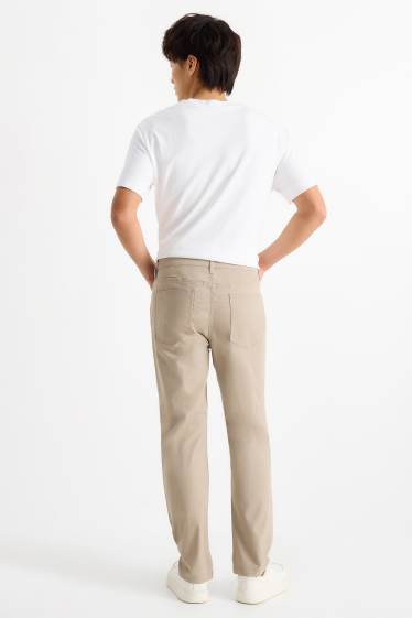 Men - Trousers - regular fit - taupe