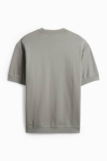 Pánské - Tričko - relaxed fit - khaki