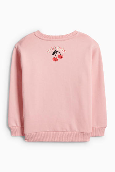 Enfants filles - Cerise - sweat - rose