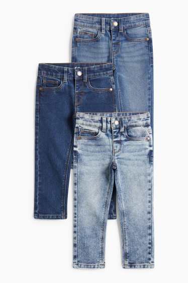 Kinder Jungen - Multipack 3er - Sim Jeans - jeansblau