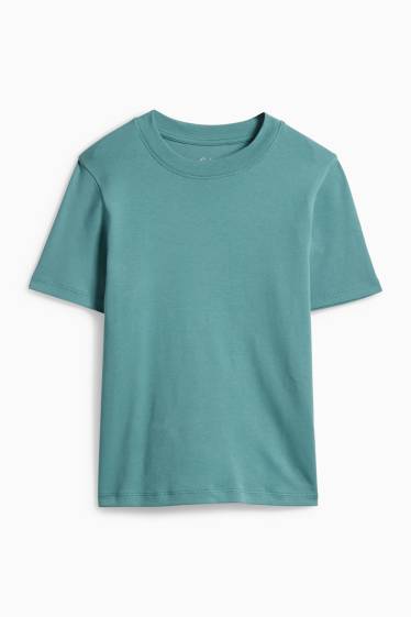 Femmes - T-shirt - slim fit - vert
